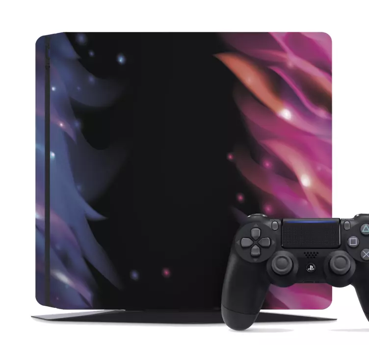 Sininen ja punainen liekki ps4 tarra - Tenstickers