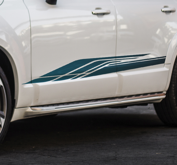 Sininen rodun raita autotarrat - Tenstickers