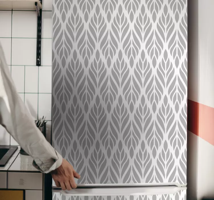 Siro lehtikuvioita jääkaappitarra - Tenstickers