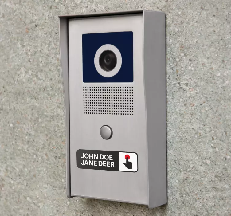 Sisäpuhelimen etiketti kyltti tarra - Tenstickers