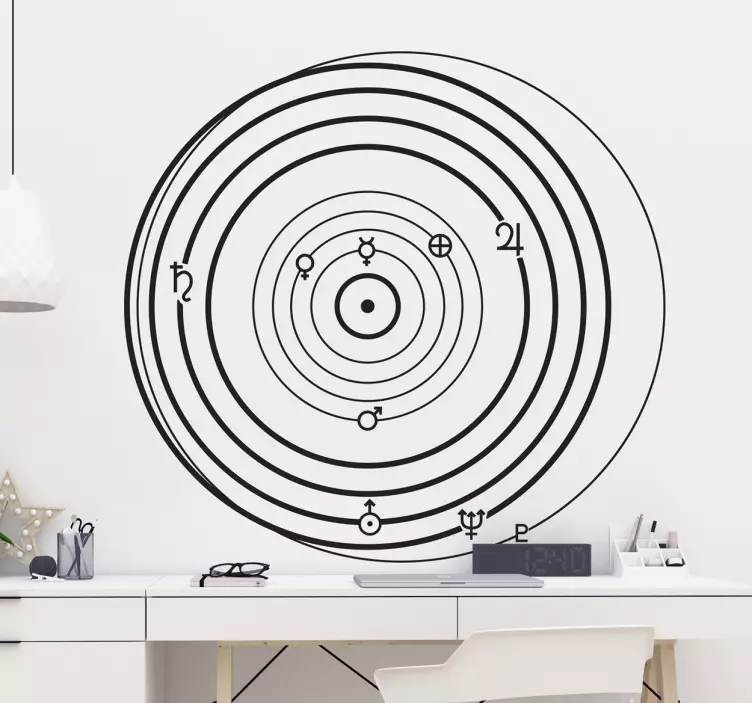 Sisustustarra aurinkokunta - Tenstickers