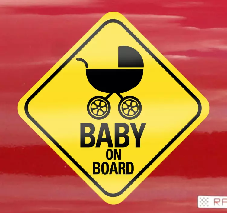 Sisustustarra Baby on board - Tenstickers