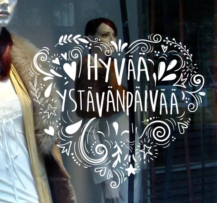 Sisustustarra Hyvää ystävänpäivää - Tenstickers