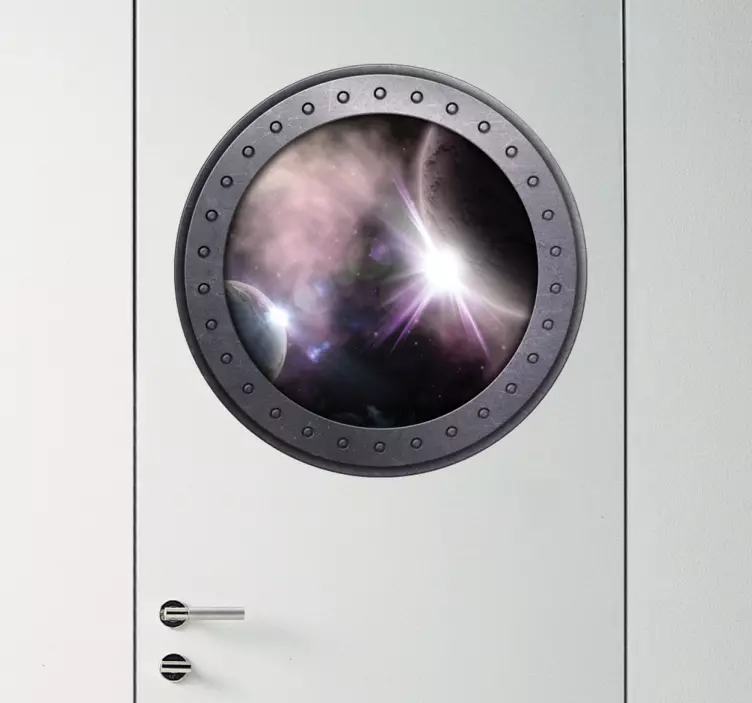 Sisustustarra ikkuna avaruuteen - Tenstickers