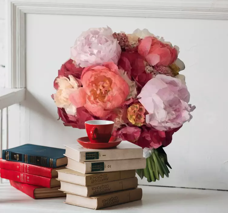 Sisustustarra kukkakimppu - Tenstickers