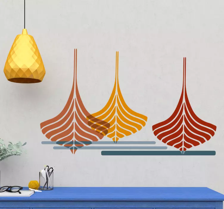 Sisustustarra minimalistiset veneet - Tenstickers