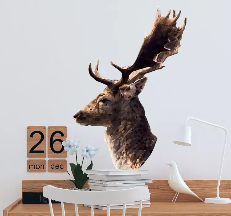 Sisustustarra poron siluetti - Tenstickers