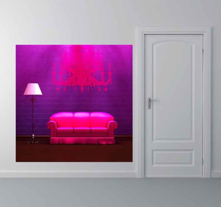 Sisustustarra sohvalle ja lampulle olohuoneeseen - Tenstickers