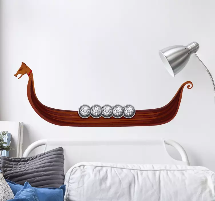 Sisustustarra viikinkilaiva - Tenstickers