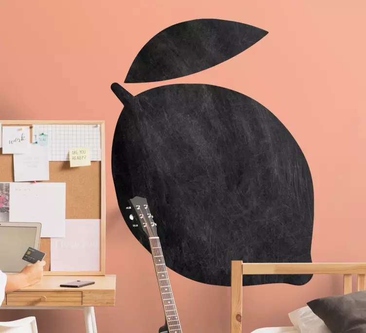 Sitruuna hämmästyttävä mukava muotoilu kirjoitustaulu tarra - Tenstickers