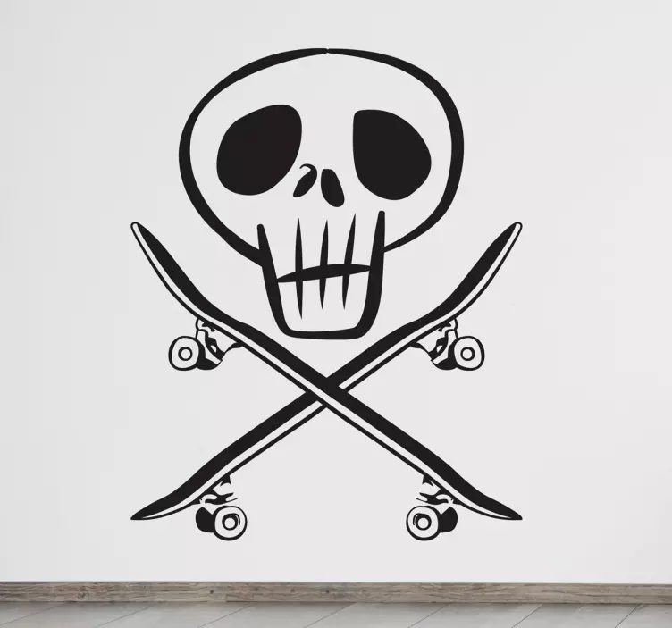 Skatelon koristeellinen seinä tarra - Tenstickers