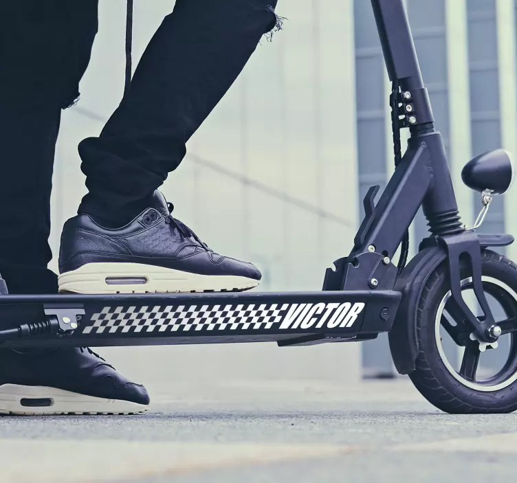 Skootteri rotu lippu tarra - Tenstickers