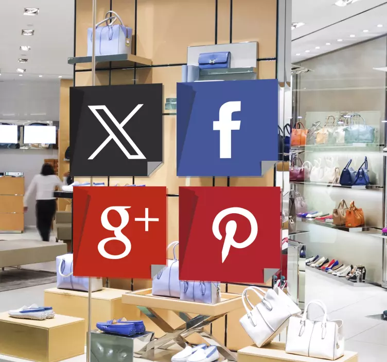 Sosiaalisen median tarra - Tenstickers