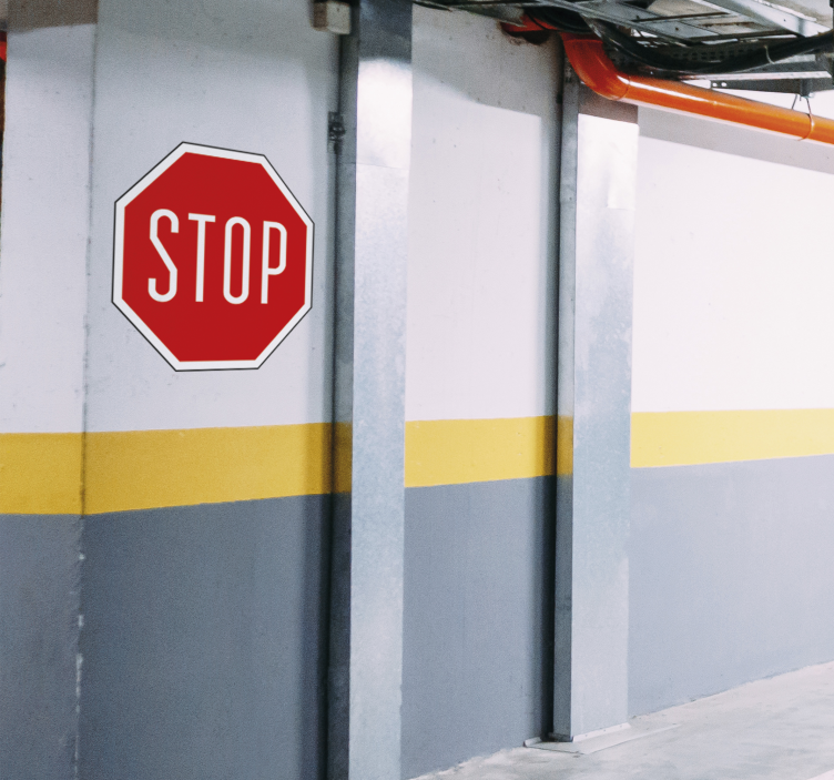 Stop-merkki -tarra - Tenstickers