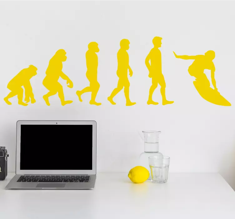 Sufer evoluutio surffaustarra - Tenstickers