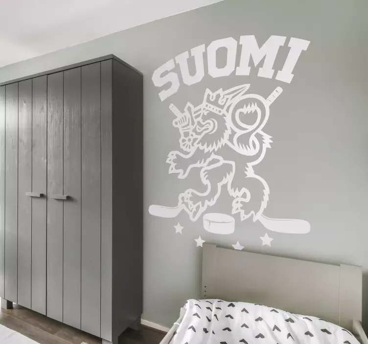 Suomalainen jääkiekko muut urheiluaiheiset tarrat - Tenstickers