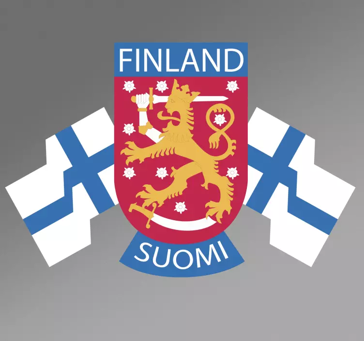Suomen tunnus autotarra - Tenstickers