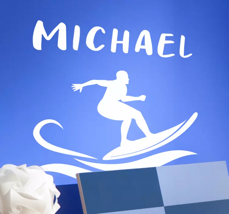 Surffaa henkilökohtainen nimitarra - Tenstickers