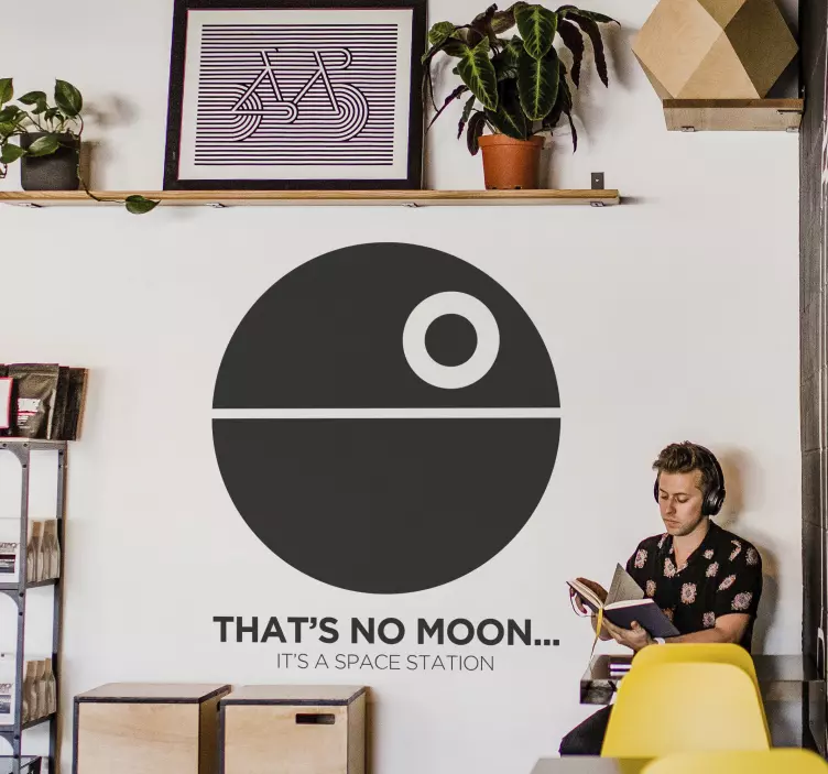 Tähtisota kuoleman tähden seinä tarra - Tenstickers