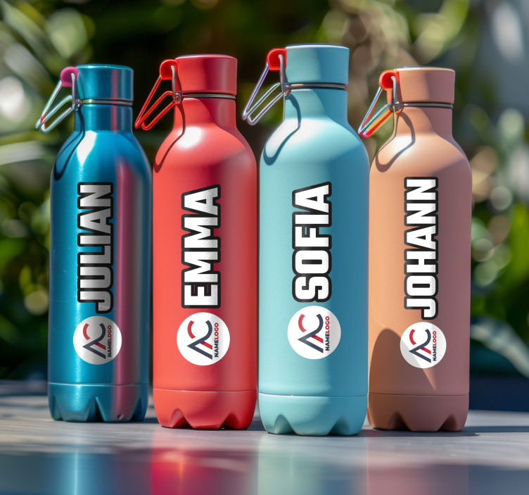 Tarjous nimellä ja kuvalla henkilökohtainen tarra - Tenstickers