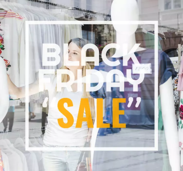 Tarran suunnittelu black friday seinätarra - Tenstickers