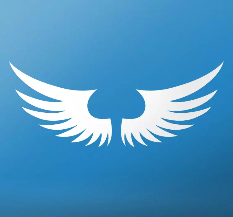 Tatuointi enkelin siivet valokuvatapetti - Tenstickers