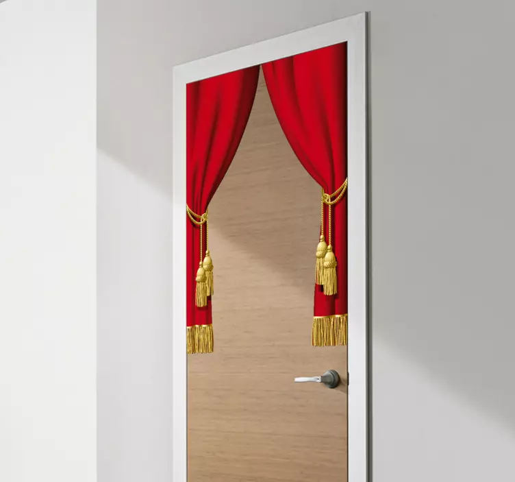 Teatterin verhovinyyli tarra - Tenstickers