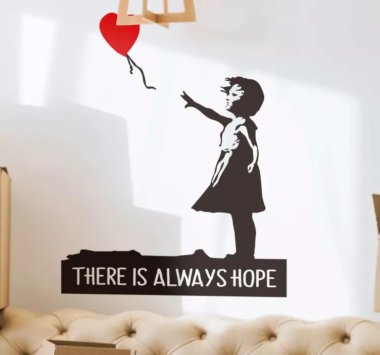 There is always hope sisustustarra olohuoneeseen - Tenstickers