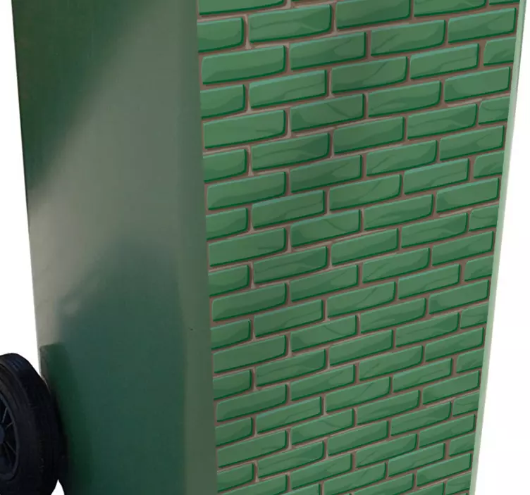 Tiilet rakenne Roskakori tarra - Tenstickers