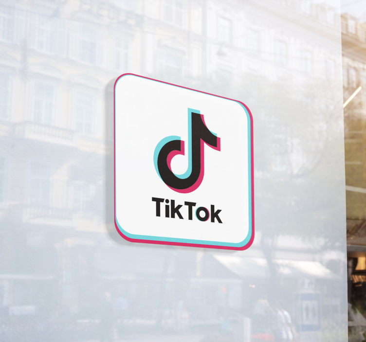 Tiktok-logo Ikkunatarrat - Tenstickers