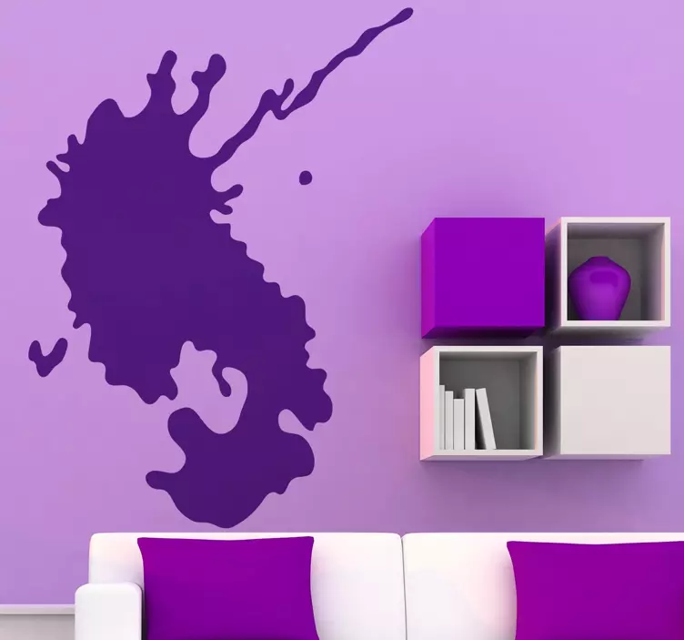 Tilkka maali-yksivärinen tarra - Tenstickers