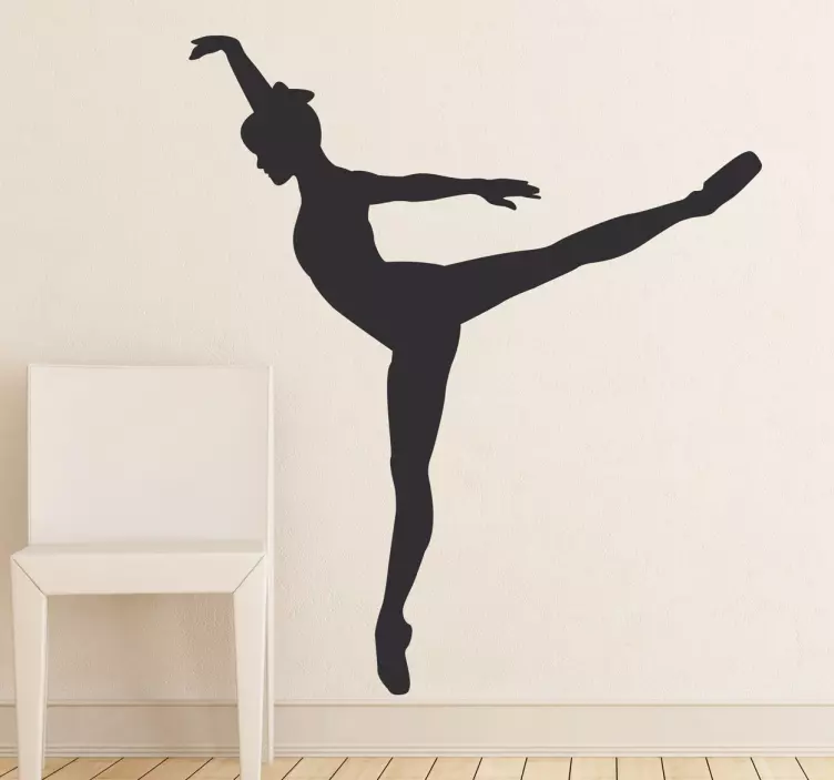 Tiptoe dancer -tarra - Tenstickers