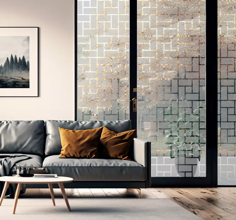 Läpikuultavat suorakulmiot ikkunatarra - Tenstickers