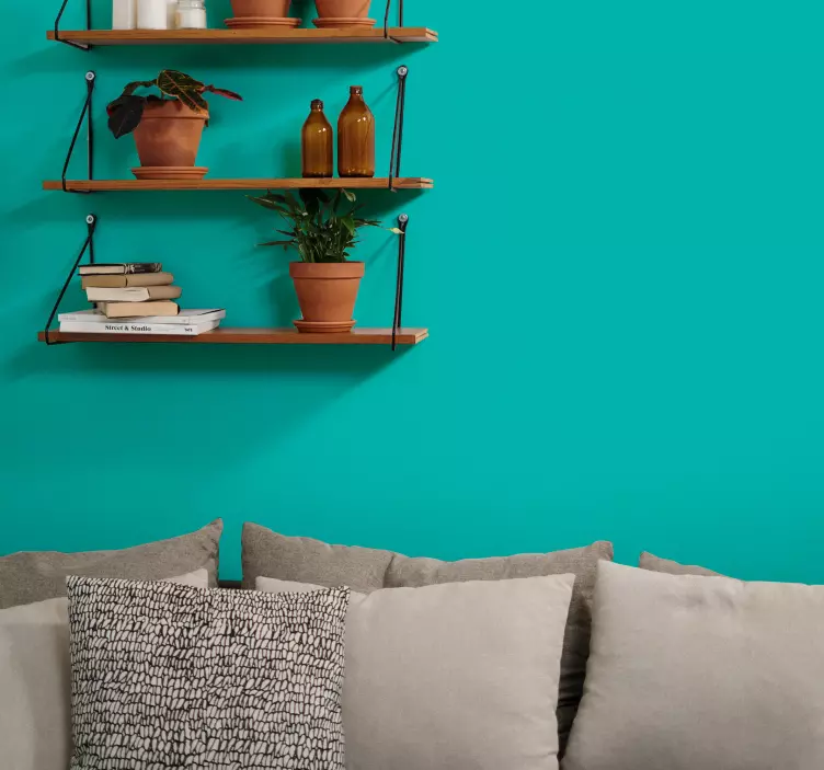 Turkoosi yksivärinen vinyylitarra - Tenstickers