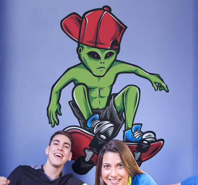 Ulkomaalainen rullalautailun extreme-urheilutarra - Tenstickers