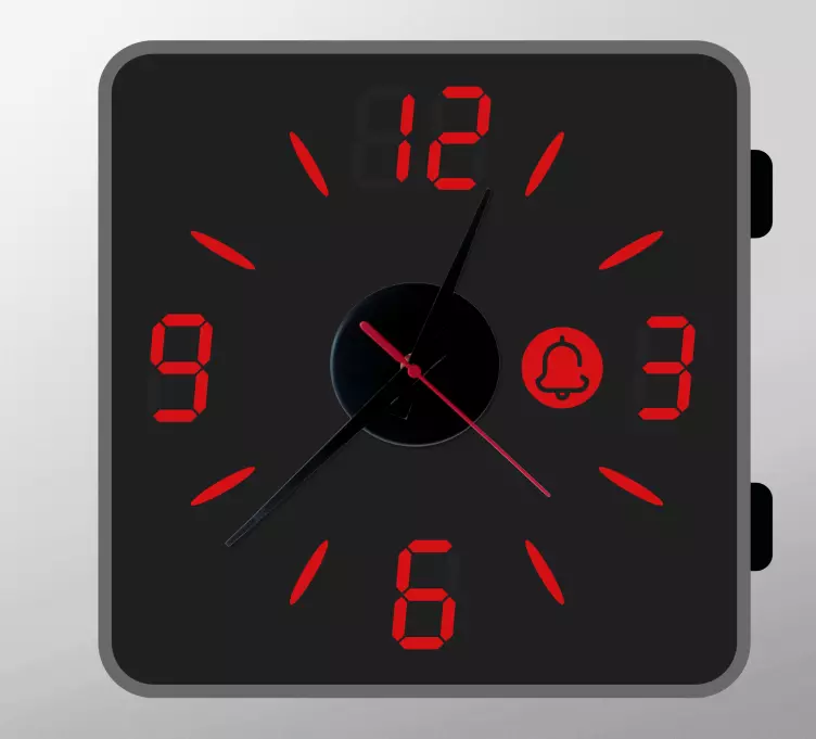 Upea digitaalinen kellolla kellotarra - Tenstickers