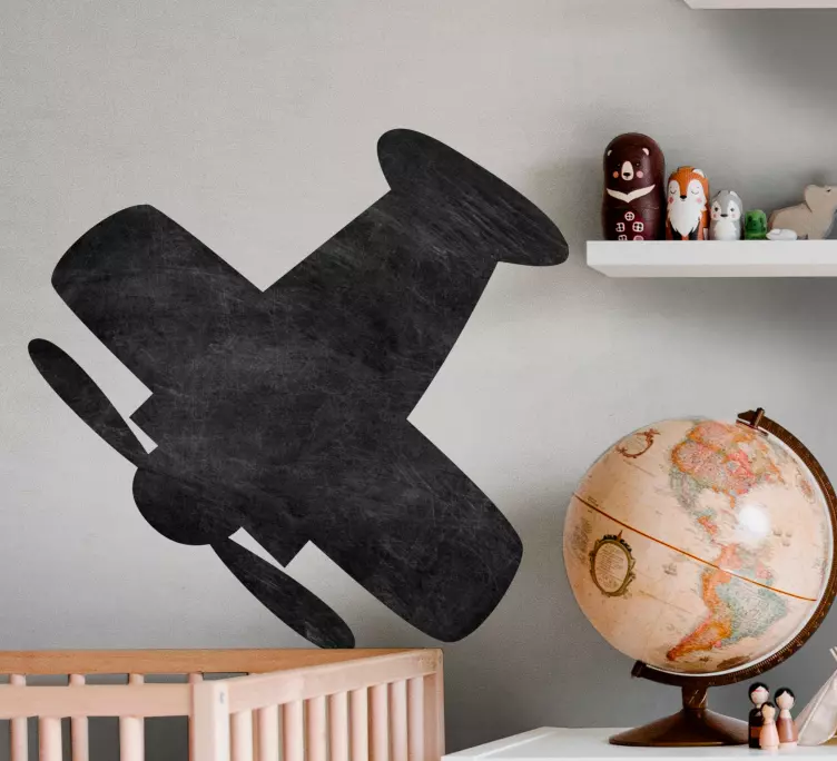 Upea siluetti kirjoitustaulu tarra - Tenstickers