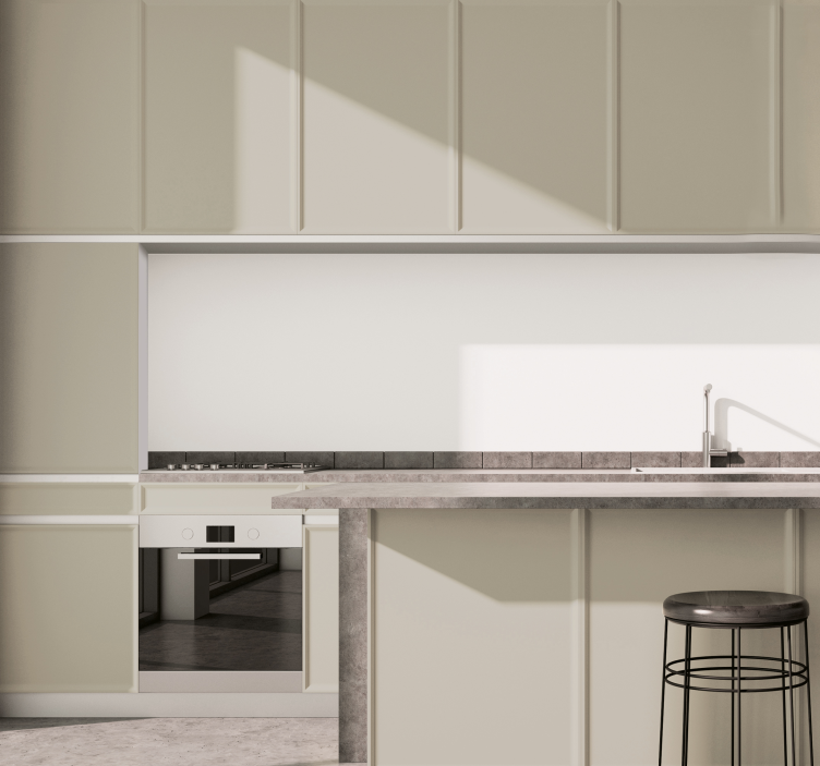 Vaalea beige arkki keittiö sisustustarra - Tenstickers