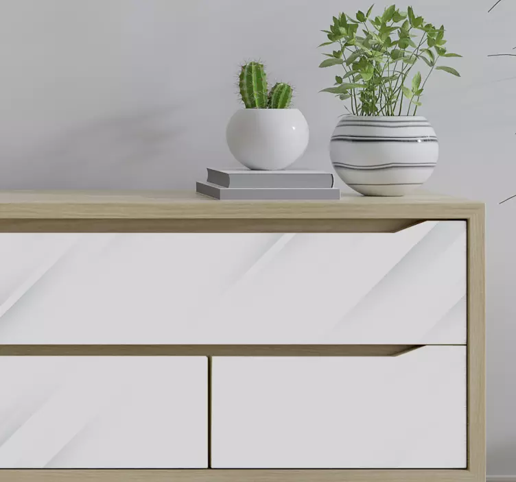 Valkoinen tausta Huonekalutarrat - Tenstickers