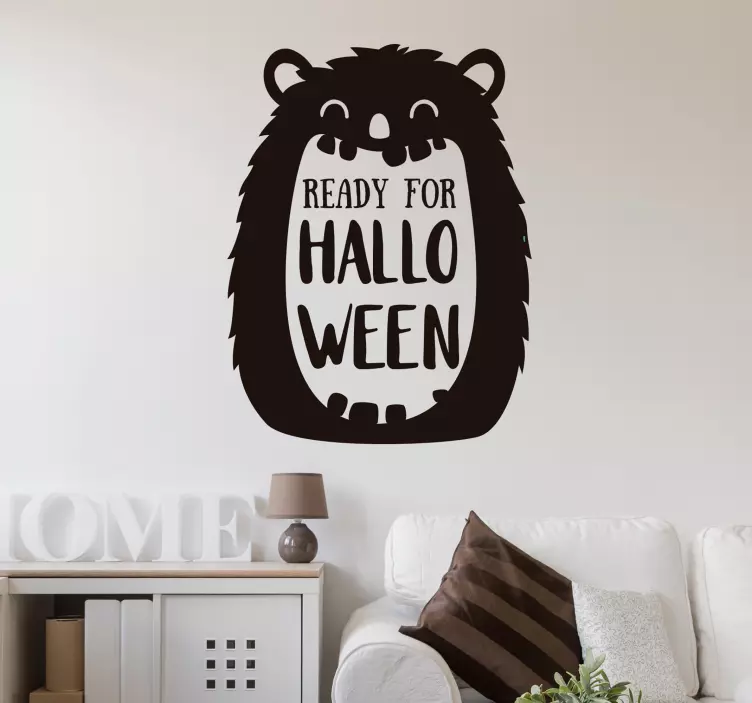 Valmiina halloweeniin halloween tarra - Tenstickers
