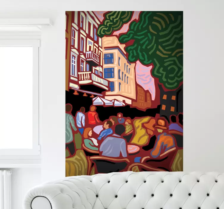 Van gogh impressionistinen maalaustaiteen tarra - Tenstickers