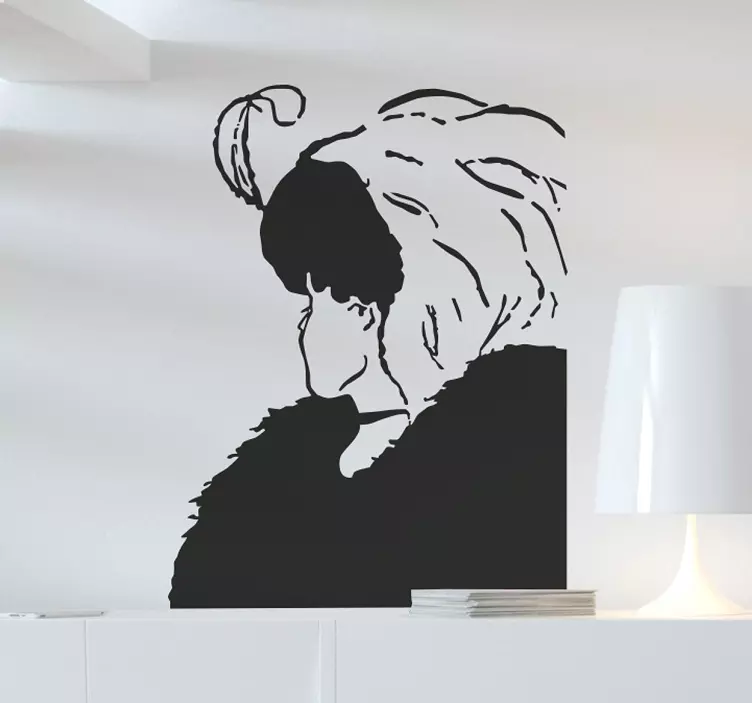 Vanha tai nuori nainen seinä tarra - Tenstickers