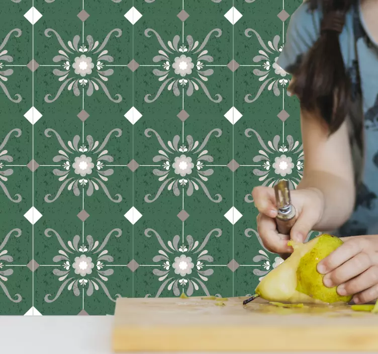 Vanhan tyylin laatat kaakelitarra - Tenstickers