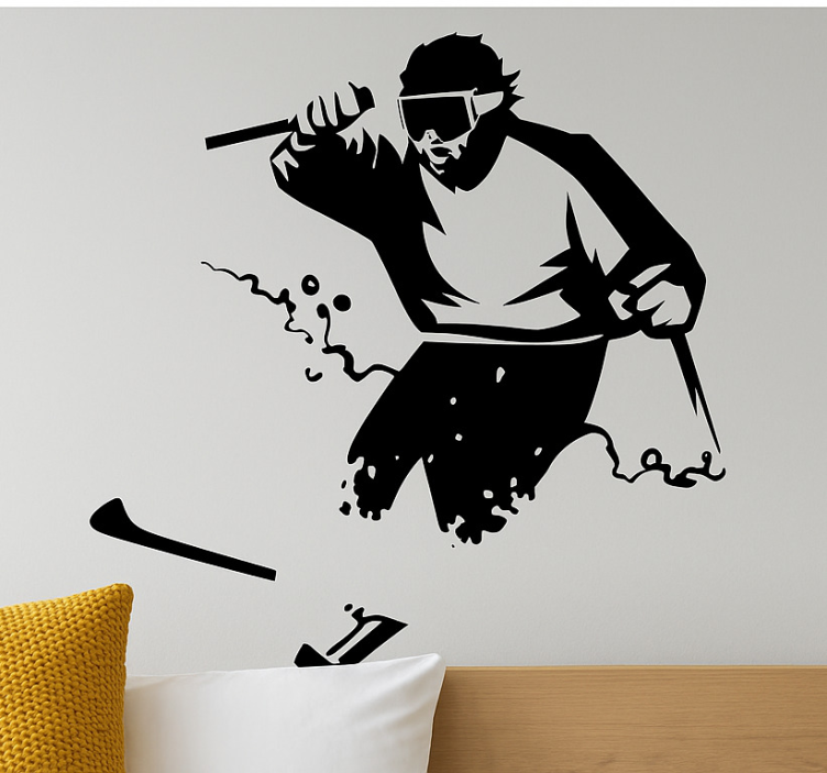 Vapaamatkustaja syvällä lumessa extreme tarra - Tenstickers