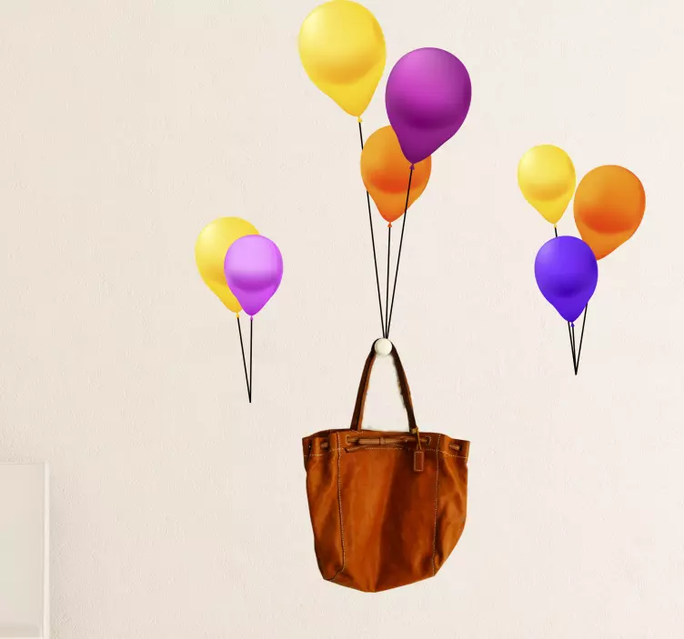 Värikäs ilmapalloesitys juhlatarra - Tenstickers