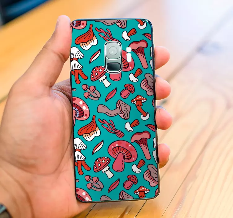 Värikäs sieni-konsepti Samsung tarra - Tenstickers