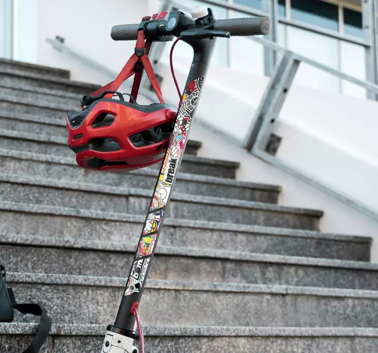 Värikäs tarrapommi E-Kick - Tenstickers