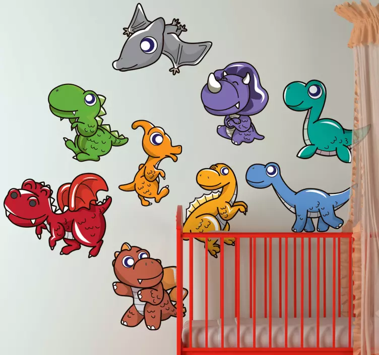 Vauva dinosaurus tarran kokoelma - Tenstickers