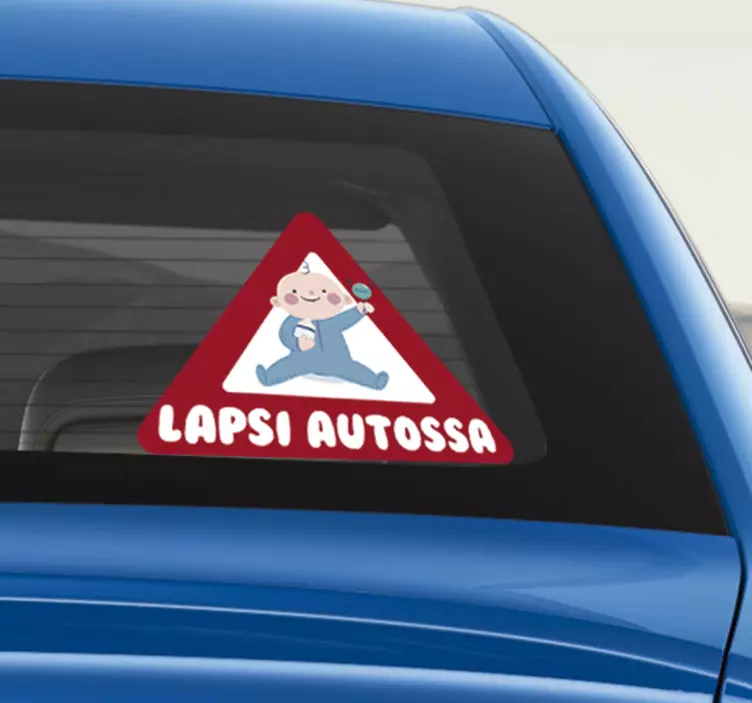 Vauva kyltti baby on board tarra - Tenstickers