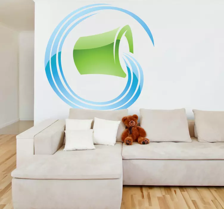 Vesimies horoskooppimerkki seinä tarra - Tenstickers